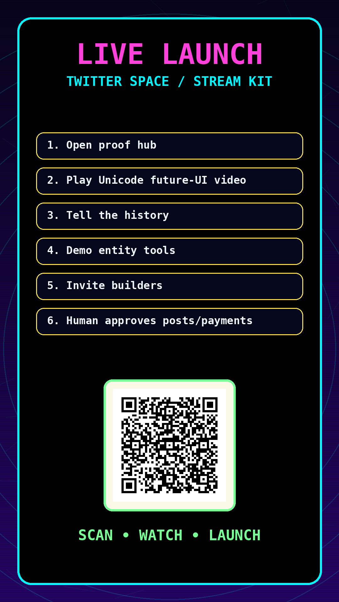 Afterparty Forge livestream story flyer